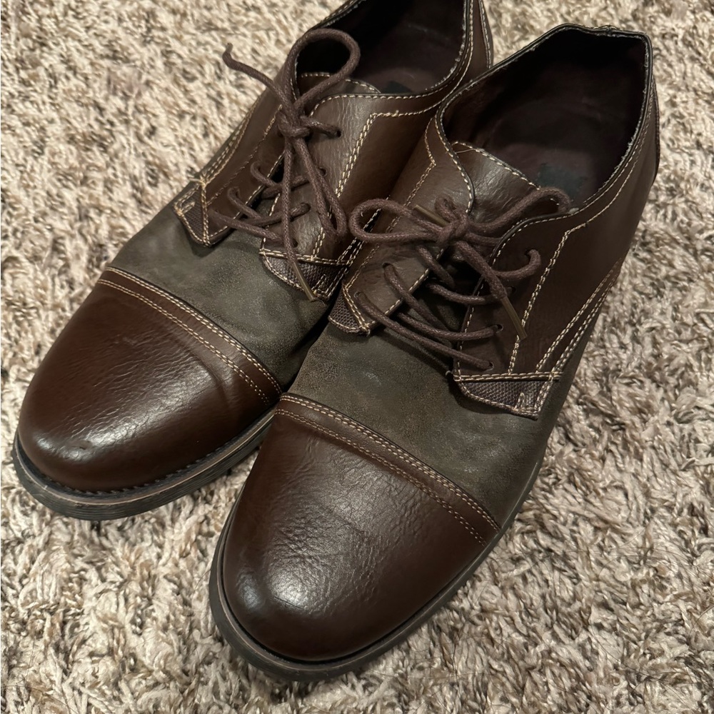 Steve Madden Brack Cap Toe Oxford Brown 8.5